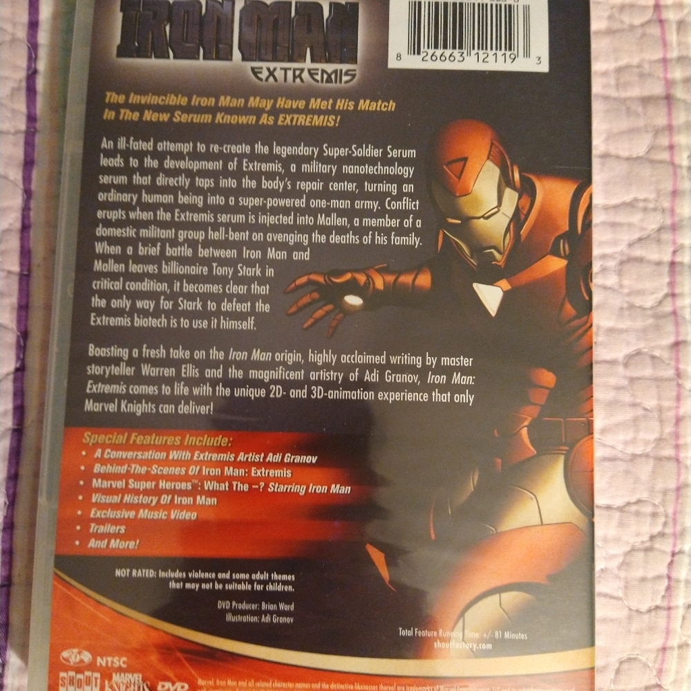 DVD Marvel Knights: Iron Man - Extremis 2010 - Picture 3 of 3